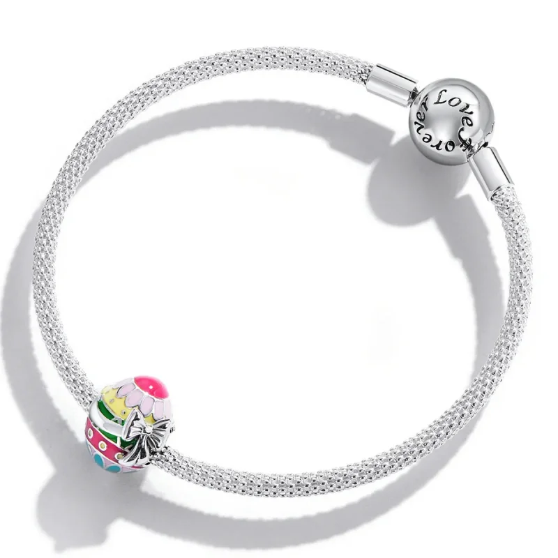 (kép) PANDORA típusú Húsvéti tojás íjjal Charm - SCC2119 - Megtekintés 3