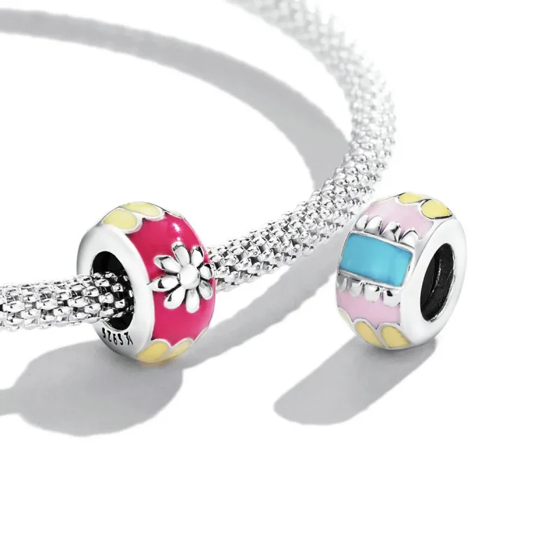 (kép) PANDORA típusú Húsvéti virágok spacer charm - SCC2120 - Megtekintés 4