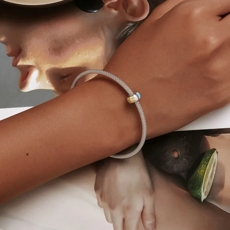 (kép) PANDORA típusú Húsvéti virágok spacer charm - SCC2120 - Megtekintés 6