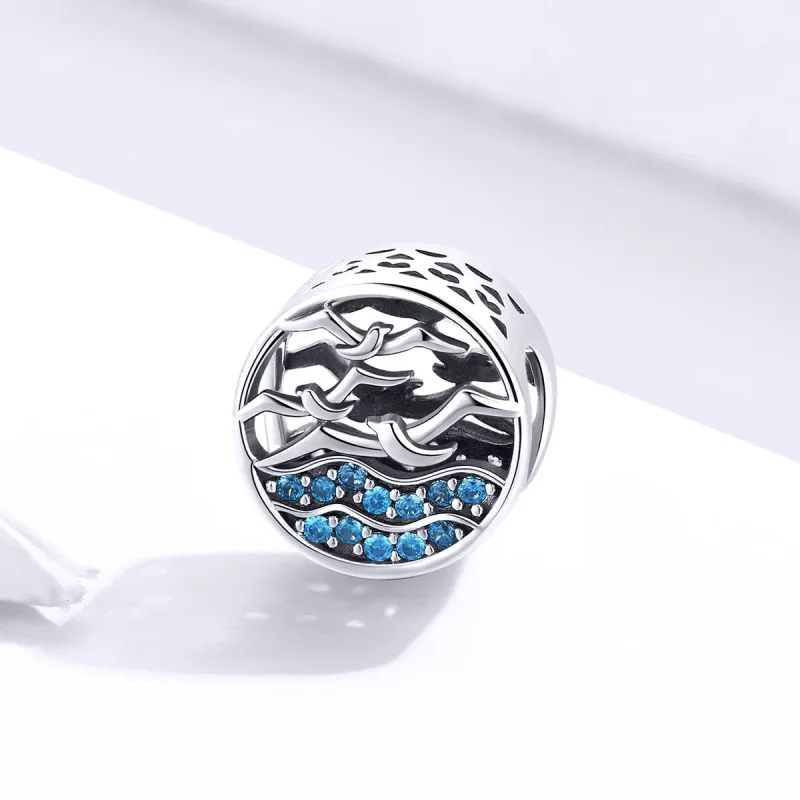 (kép) PANDORA típusú hullám és sirályok charm - SCC1454 - Megtekintés 2