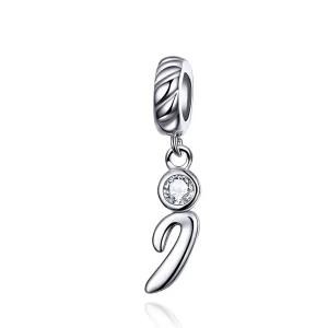 PANDORA típusú i betű függő charm - SCC1183-I (kép) PANDORA típusú i betű függő charm - SCC1183-I