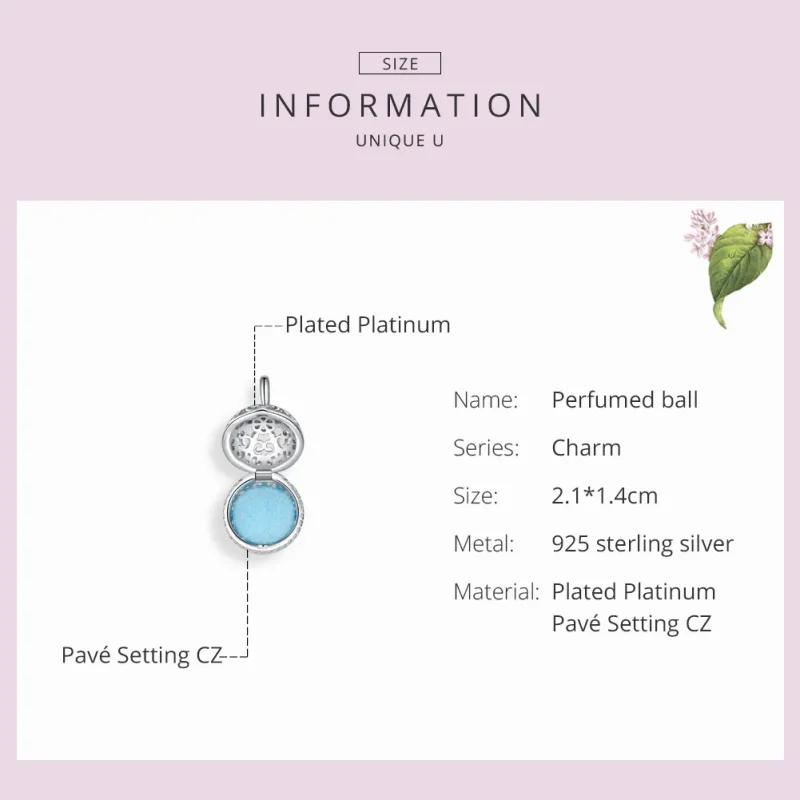 (kép) PANDORA típusú illatos labda charm - SCC1198 - Megtekintés 3
