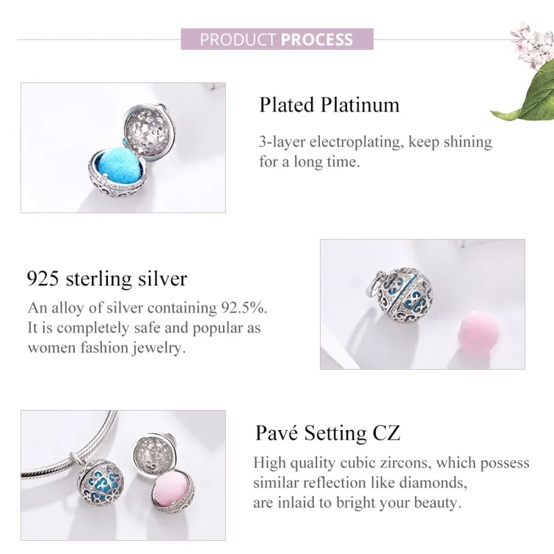 (kép) PANDORA típusú illatos labda charm - SCC1198 - Megtekintés 4