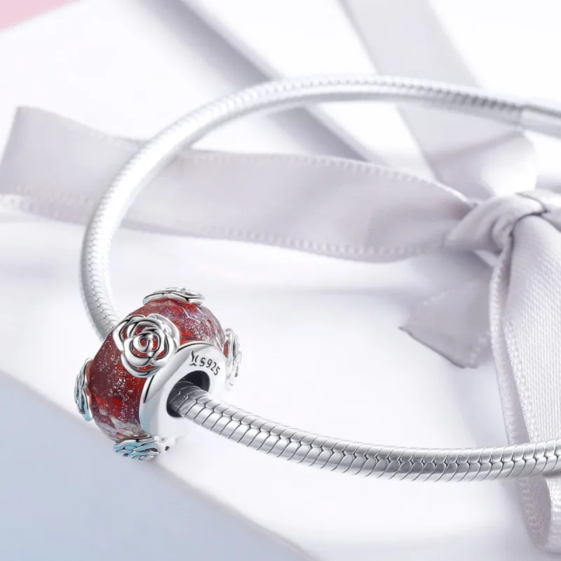 (kép) PANDORA típusú illatos rózsa charm - SCC1030 - Megtekintés 3