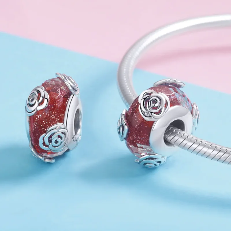 (kép) PANDORA típusú illatos rózsa charm - SCC1030 - Megtekintés 4