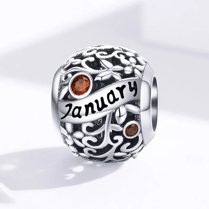 (kép) PANDORA típusú januári születési kő charm - SCC1385-1 - Megtekintés 4