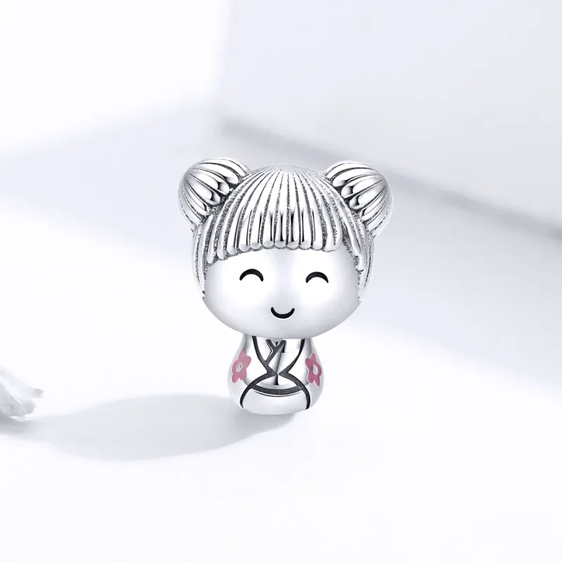(kép) PANDORA típusú japán doll charm - SCC1455 - Megtekintés 2