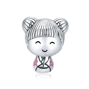 (kép) PANDORA típusú japán doll charm - SCC1455
