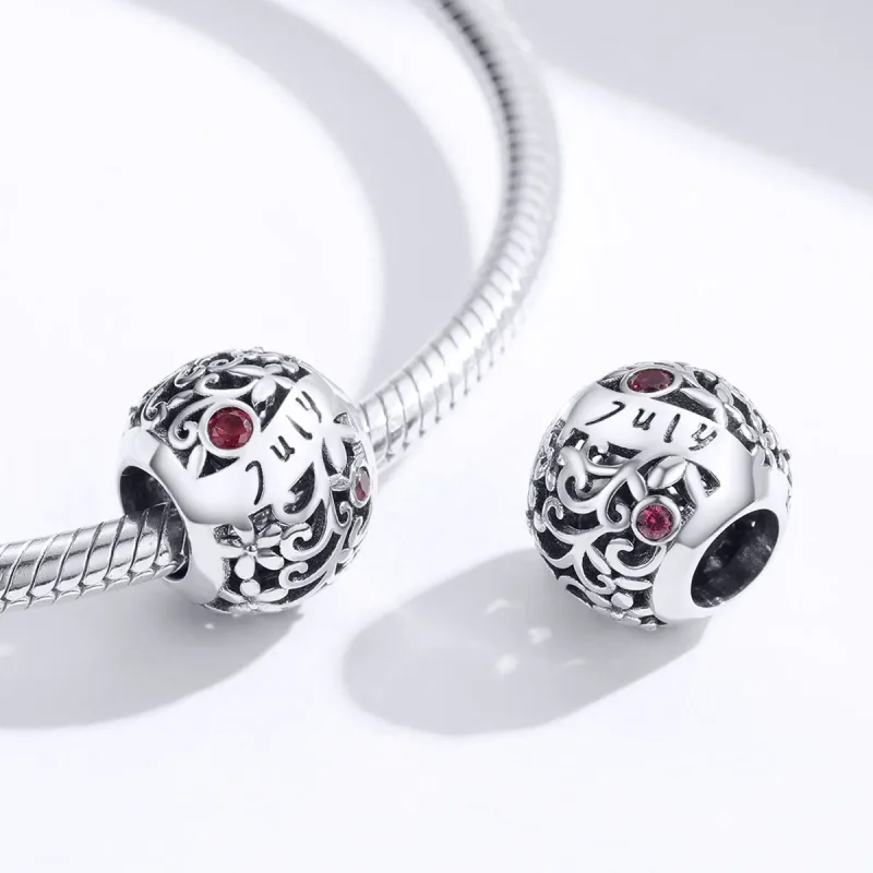 (kép) PANDORA típusú július gránát születési kő charm - SCC1385-7 - Megtekintés 2