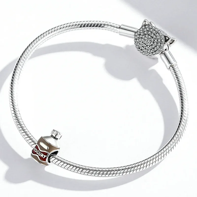 (kép) PANDORA típusú Joghurt palack Charm - SCC1967 - Megtekintés 3