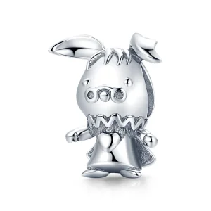 PANDORA típusú játékos nyúl charm - SCC1867 (kép) PANDORA típusú játékos nyúl charm - SCC1867