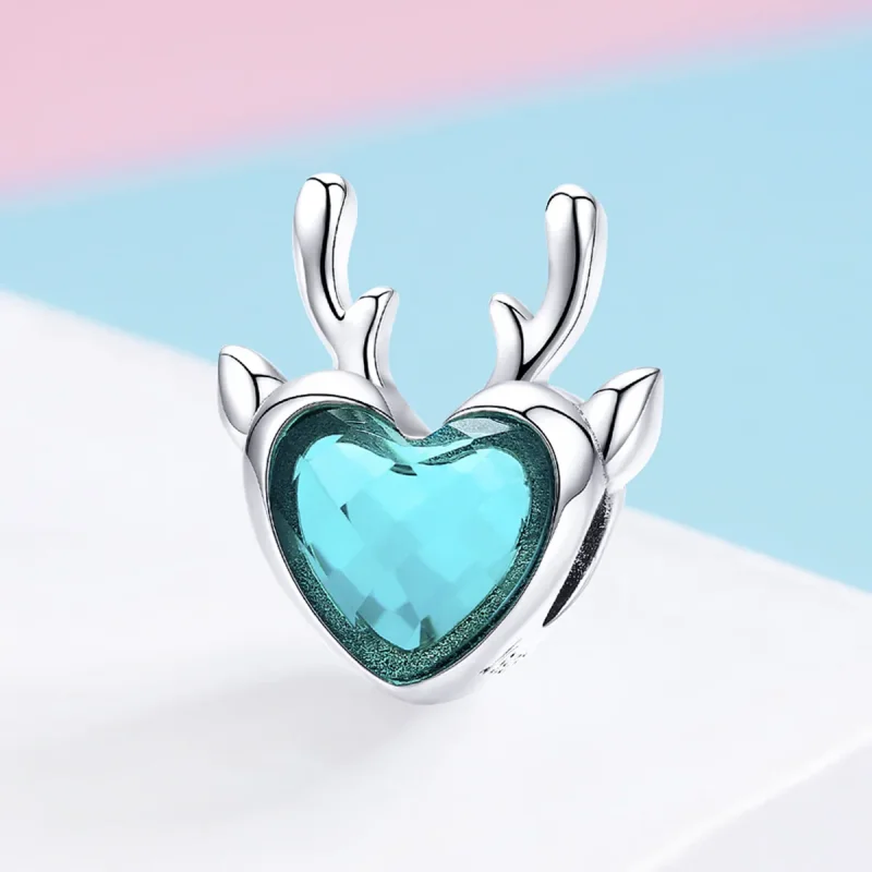(kép) PANDORA típusú jávorszarvas charm - SCC1022 - Megtekintés 2
