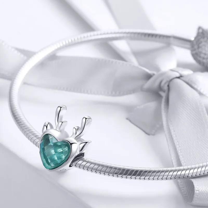 (kép) PANDORA típusú jávorszarvas charm - SCC1022 - Megtekintés 3