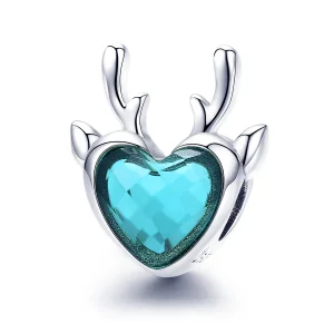 (kép) PANDORA típusú jávorszarvas charm - SCC1022