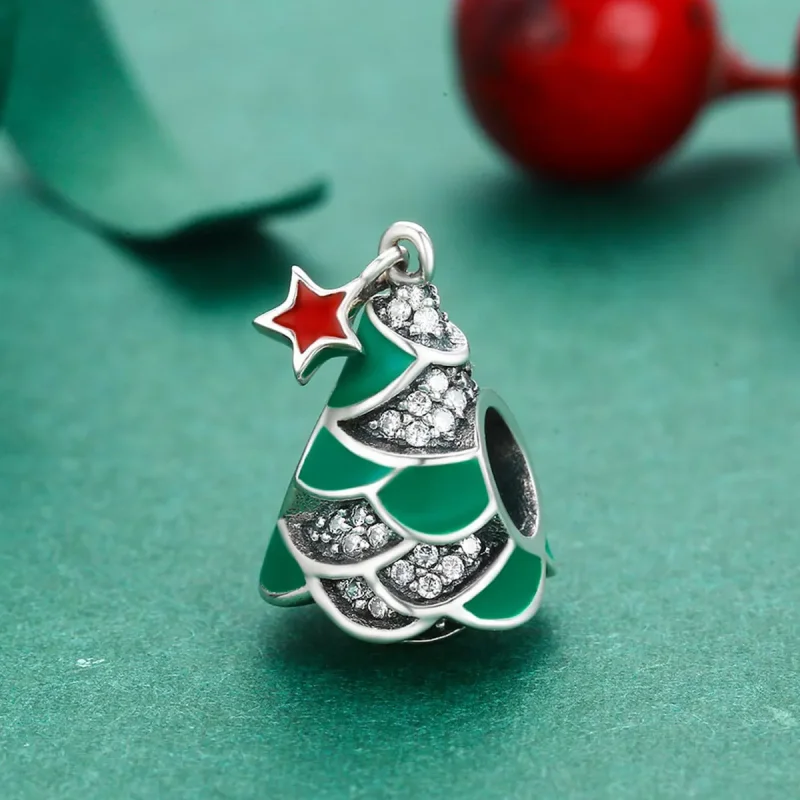 (kép) PANDORA típusú Karácsonyfa Charm - SCC307 - Megtekintés 3