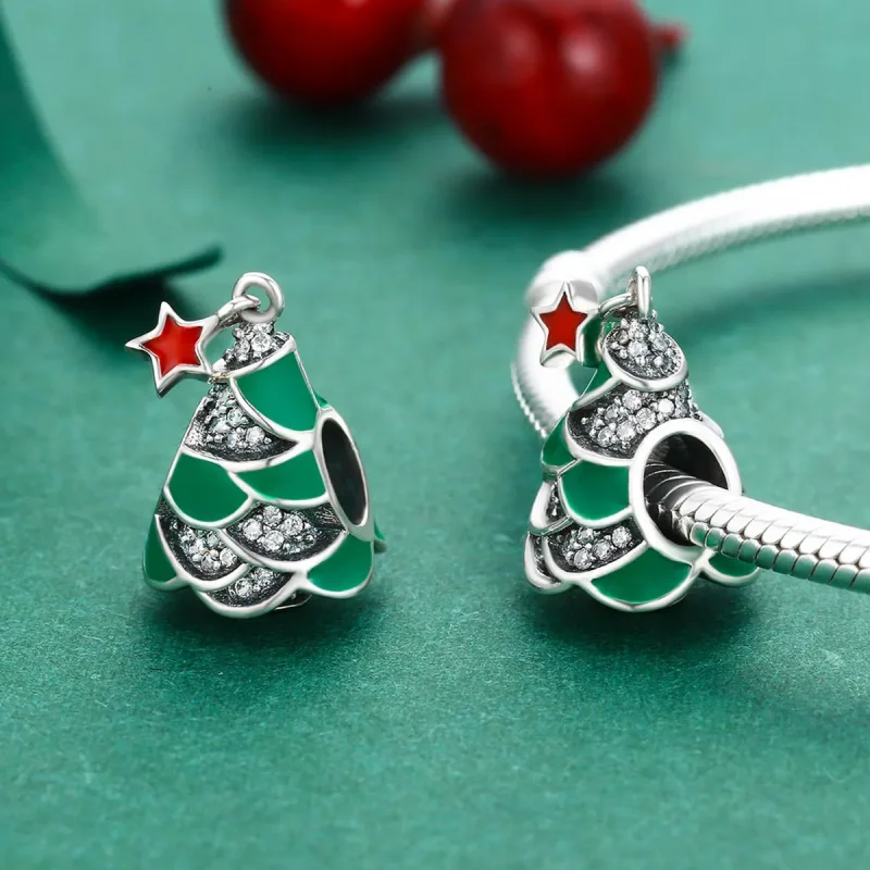 (kép) PANDORA típusú Karácsonyfa Charm - SCC307 - Megtekintés 4