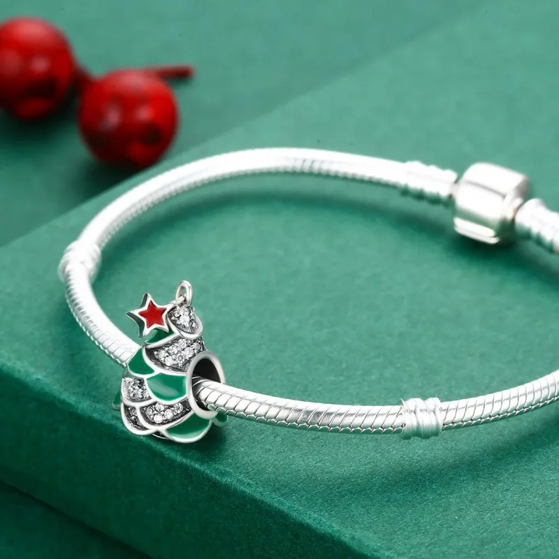 (kép) PANDORA típusú Karácsonyfa Charm - SCC307 - Megtekintés 5