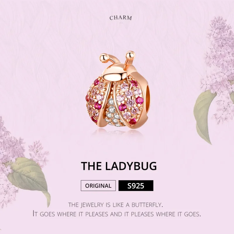 (kép) PANDORA típusú katicabogár charm - SCC1120-C - Megtekintés 2