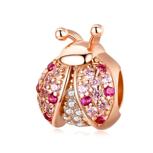 (kép) PANDORA típusú katicabogár charm - SCC1120-C