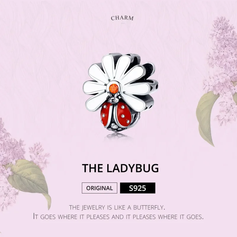 (kép) PANDORA típusú katicabogár charm - SCC1276 - Megtekintés 2