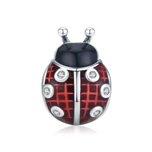 (kép) PANDORA típusú katicabogár charm - SCC1481