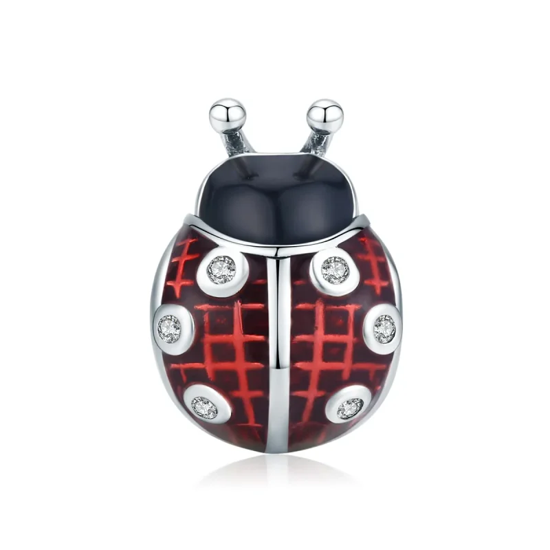 (kép) PANDORA típusú katicabogár charm - SCC1481