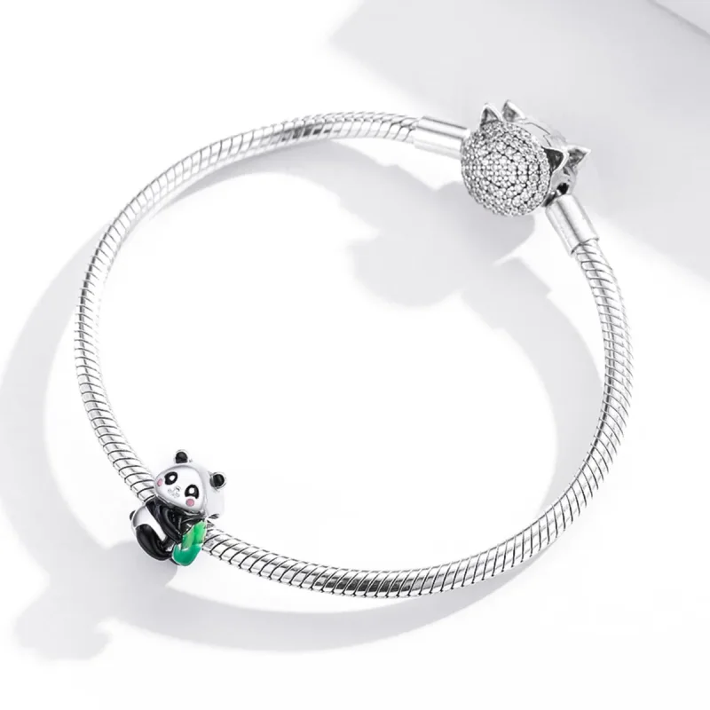 (kép) PANDORA típusú kedves panda kölyök charm - SCC1832 - Megtekintés 3