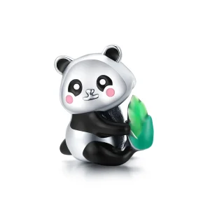 PANDORA típusú kedves panda kölyök charm - SCC1832 (kép) PANDORA típusú kedves panda kölyök charm - SCC1832