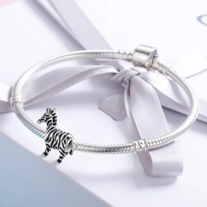 (kép) PANDORA típusú kedves zebra charm - SCC550 - Megtekintés 4
