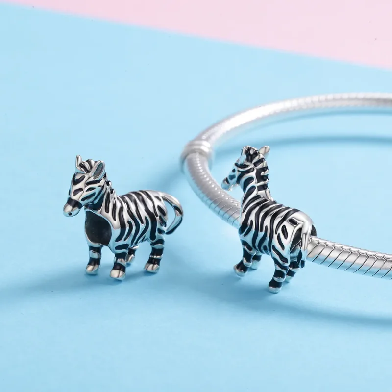 (kép) PANDORA típusú kedves zebra charm - SCC550 - Megtekintés 5