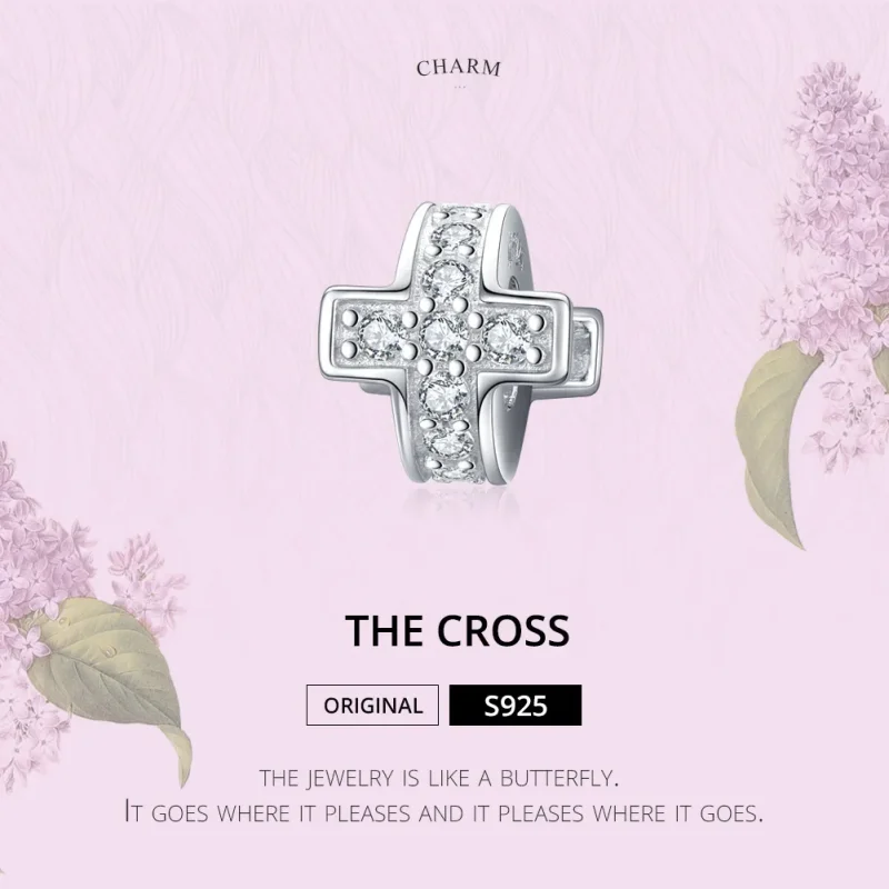 (kép) PANDORA típusú kereszt charm - SCC1292 - Megtekintés 2