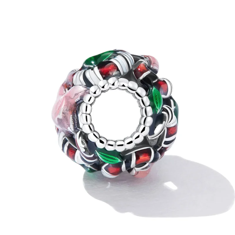 (kép) PANDORA típusú Kígyó virág Charm - SCC2250 - Megtekintés 3
