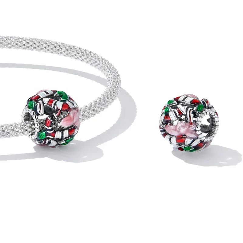 (kép) PANDORA típusú Kígyó virág Charm - SCC2250 - Megtekintés 4