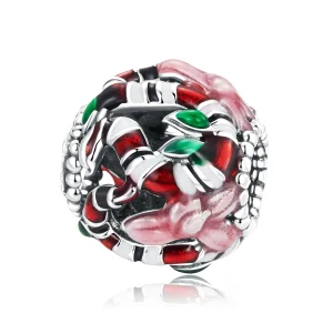 (kép) PANDORA típusú Kígyó virág Charm - SCC2250