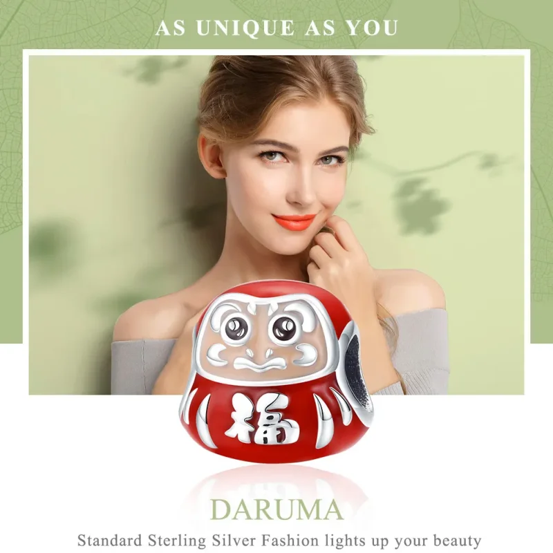 (kép) PANDORA típusú kis daruma charm - SCC1087 - Megtekintés 2