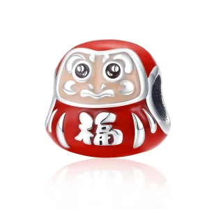 PANDORA típusú kis daruma charm - SCC1087 (kép) PANDORA típusú kis daruma charm - SCC1087