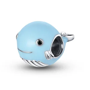 (kép) PANDORA típusú kis kék bálna charm - BSC250