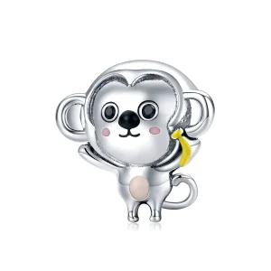 (kép) PANDORA típusú kis majom charm - SCC1575
