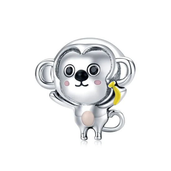 (kép) PANDORA típusú kis majom charm - SCC1575