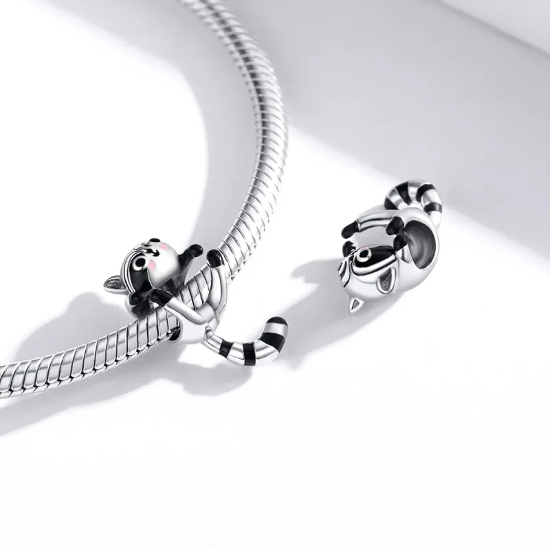 (kép) PANDORA típusú kis mosómedve charm - BSC403 - Megtekintés 4