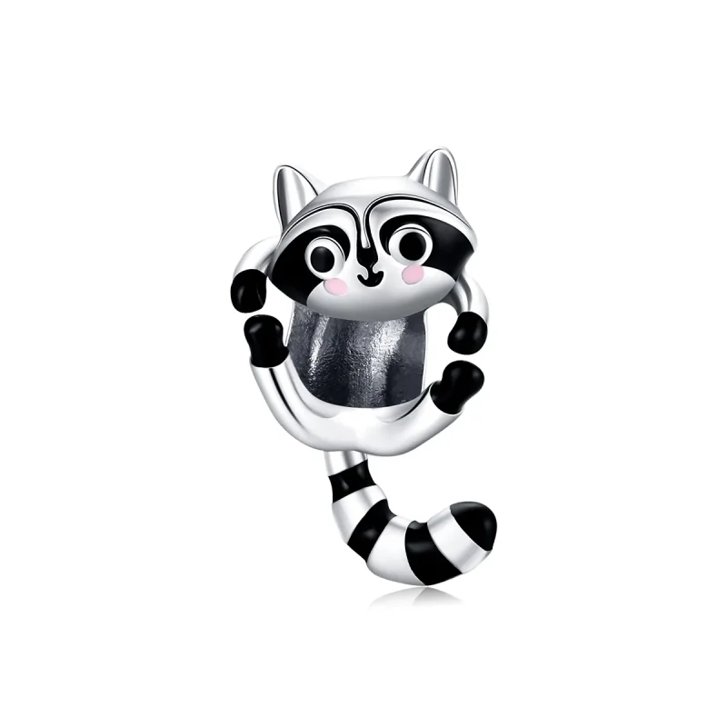 (kép) PANDORA típusú kis mosómedve charm - BSC403