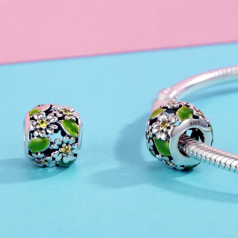 (kép) PANDORA típusú kis százszorszépek tavasszal és nyáron charm - SCC490 - Megtekintés 4