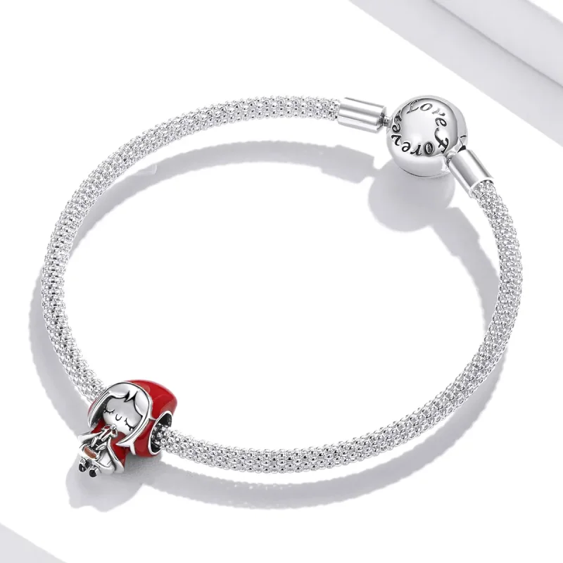 (kép) PANDORA típusú Kis vörös lovaglóernyő Charm - SCC1890 - Megtekintés 3