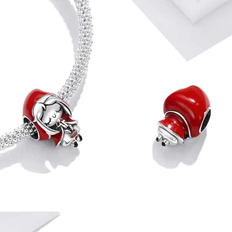 (kép) PANDORA típusú Kis vörös lovaglóernyő Charm - SCC1890 - Megtekintés 4