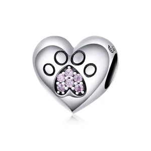 (kép) PANDORA típusú kisállat lábnyomok charm - BSC209