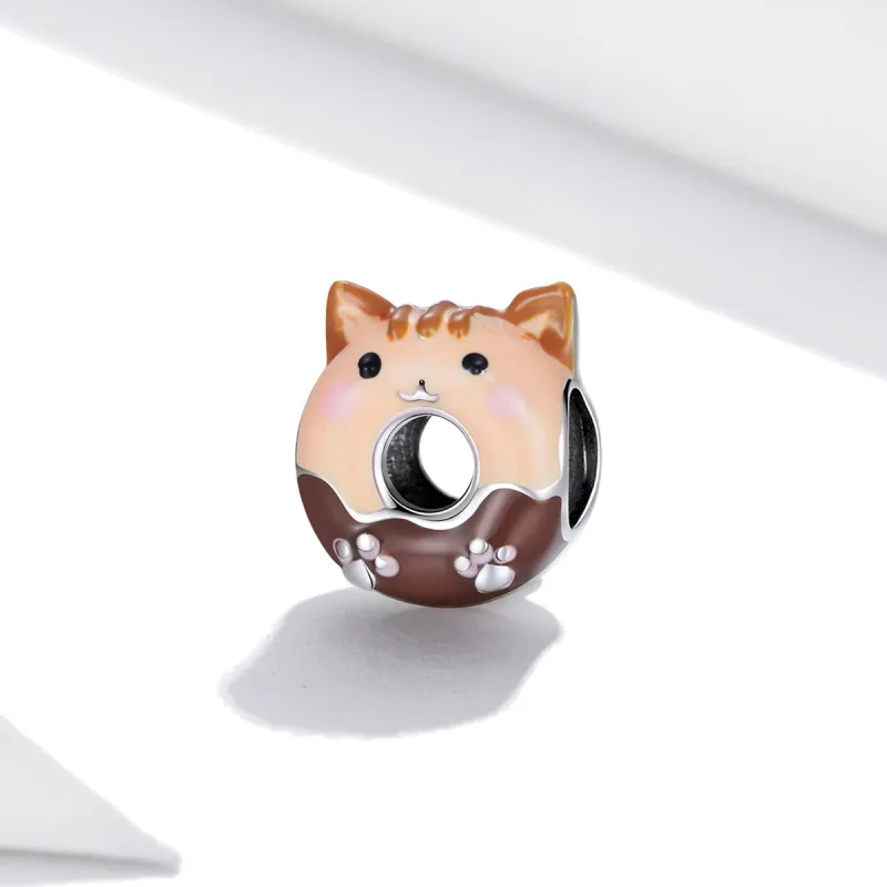(kép) PANDORA típusú Kitty fánk Charm - SCC1877 - Megtekintés 2