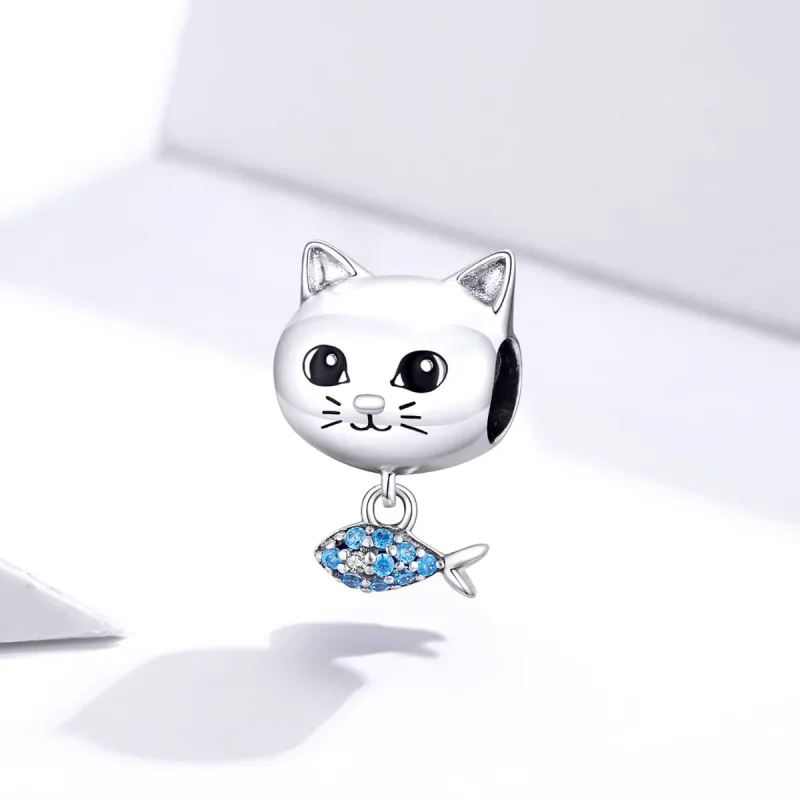 (kép) PANDORA típusú kitty love hal charm - BSC226 - Megtekintés 2