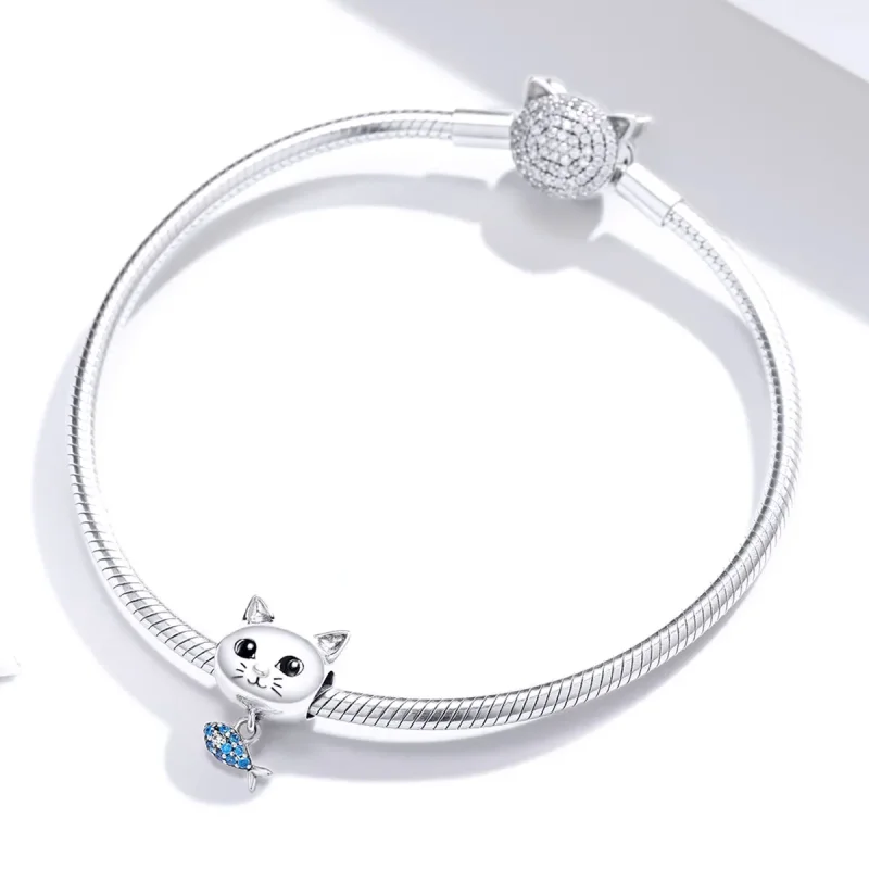 (kép) PANDORA típusú kitty love hal charm - BSC226 - Megtekintés 3