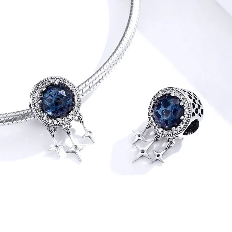 (kép) PANDORA típusú kék csillag charm - SCC1432 - Megtekintés 3