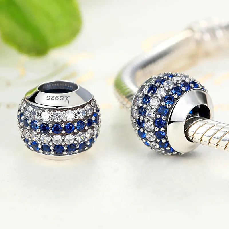 (kép) PANDORA típusú kék part charm - SCC104 - Megtekintés 3